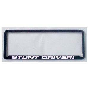 Novelty Number Plate Frame - Stunt Driver