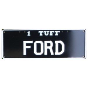 Novelty Number Plate - 1 Tuff Ford