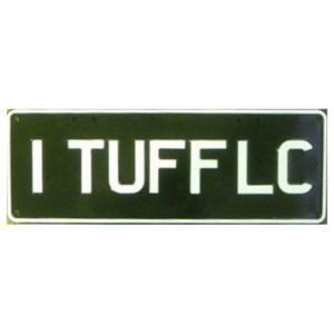 Novelty Number Plate - 1 Tuff LC