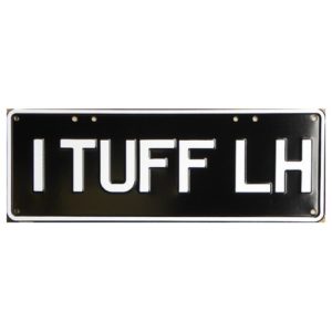 Novelty Number Plate - 1 Tuff LH