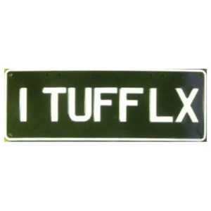 Novelty Number Plate - 1 Tuff LX