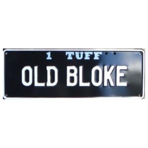 Novelty Number Plate - 1 Tuff Old Bloke
