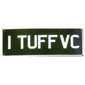 Novelty Number Plate - 1 Tuff VC