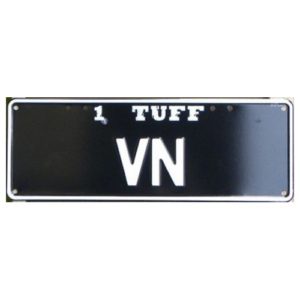 Novelty Number Plate - 1 Tuff VN