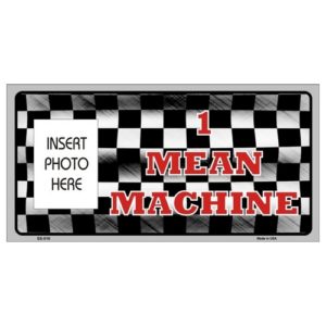 USA Novelty Photo Insert Plate - 1 Mean Machine