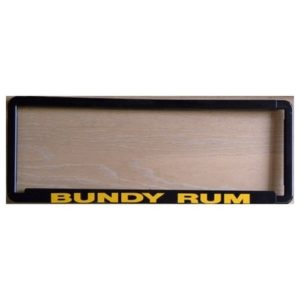 Novelty Number Plate Frame - Bundy Rum