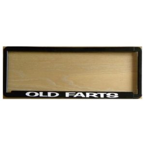 Novelty Number Plate Frame - Old Farts