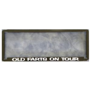 Novelty Number Plate Frame - Old Farts On Tour