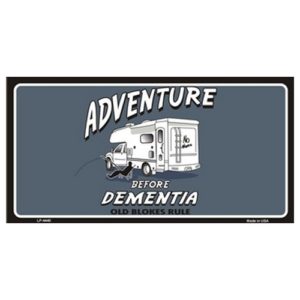 USA Novelty Number Plate - Adventure Before Dementia