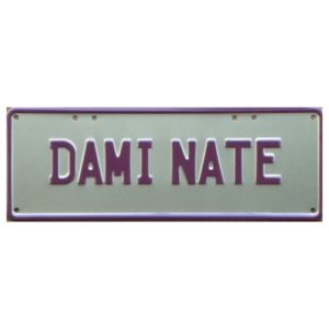 Novelty Number Plate - ADami Nate
