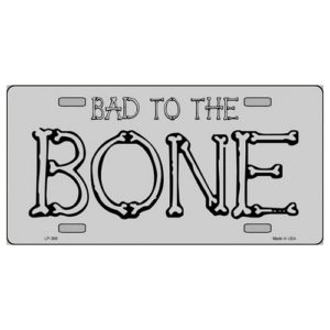 USA Novelty Number Plate - Bad To The Bone