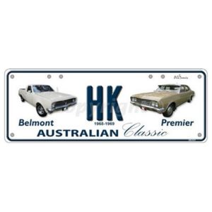 Novelty Number Plate (Flat) - HK Belmont Ute & Premier Sedan