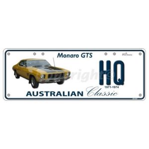 Novelty Number Plate (Flat) - Hq Monaro Gts