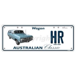 Novelty Number Plate (Flat) - Hr Wagon