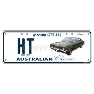 Novelty Number Plate (Flat) - Ht Monaro Gts 350