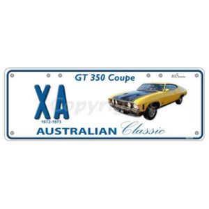 Novelty Number Plate (Flat) - Xa Gt350 Coupe