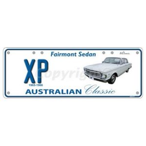 Novelty Number Plate (Flat) - Xp Fairmont Sedan