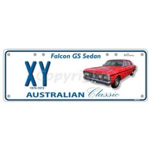 Novelty Number Plate (Flat) - Xy Falcon Gs Sedan