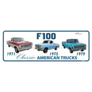 Novelty Number Plate (Flat) - F100 X 3