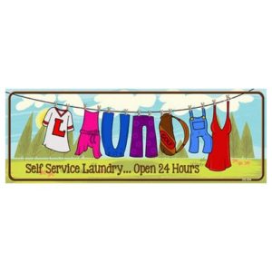 Novelty Number Plate (Flat) - Self Service Laundry