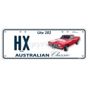 Novelty Number Plate (Flat) - Hx Ute 202