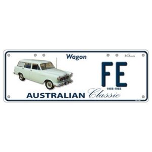 Novelty Number Plate (Flat) - Fe Wagon