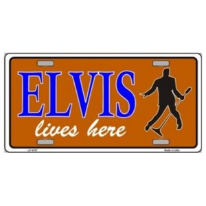 USA Novelty Number Plate - Elvis Lives Here