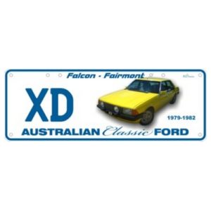Novelty Number Plate - Ford  XD Falcon Fairmont - Sm