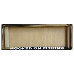 Novelty Number Plate Frame - Hooked On Fishing