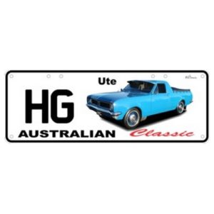 Novelty Number Plate - Holden HG Ute