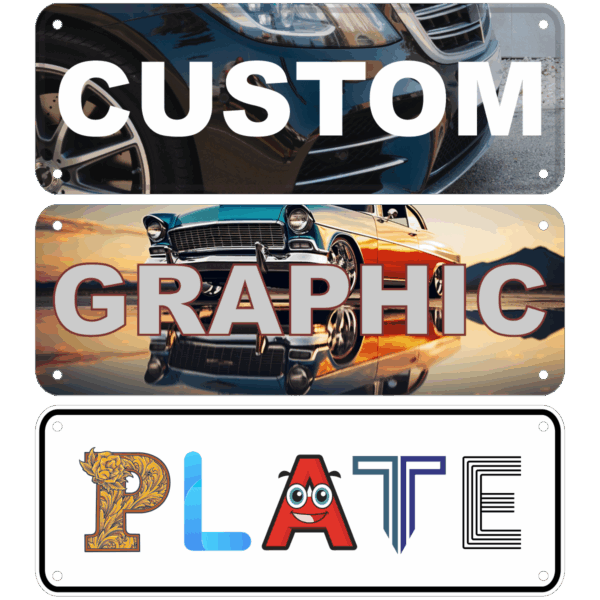 Design Your Own Graphic Standard Australia Size Novelty Number Plate Sign