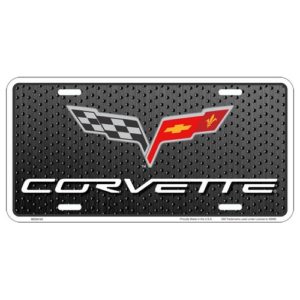 USA Novelty Number Plate - Mc50152 Corvette Flag License Plate