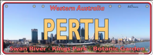 Novelty Number Plate - Perth 2013 Sm