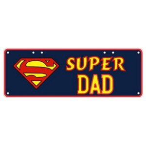 Novelty Number Plate - Super Dad S Logo