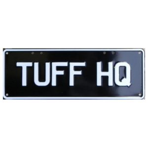 Novelty Number Plate - Tuff HQ