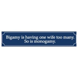 Sign - Bigamy