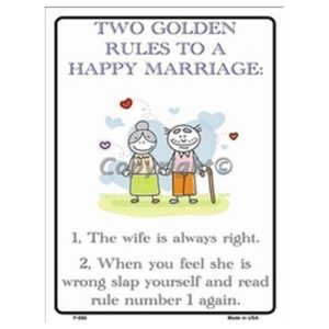 Parking Sign - Two Golden Rules