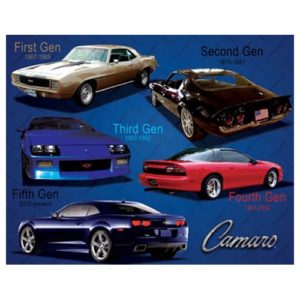 Sign - Camaro 5 Generations