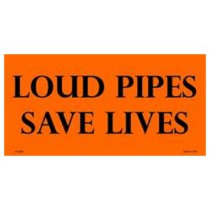 USA Novelty Number Plate - Loud Pipes Save Lives