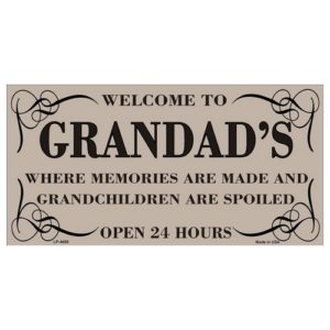 USA Novelty Number Plate - Welcome To Grandads