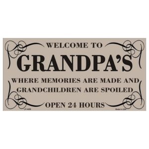 USA Novelty Number Plate - Welcome To Grandpas