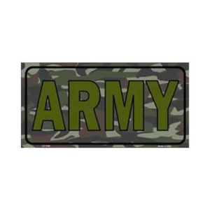 USA Novelty Number Plate - Army - Camouflage