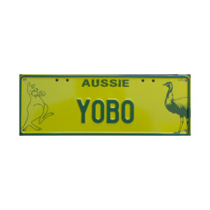 Novelty Number Plate - Aussie Yobo