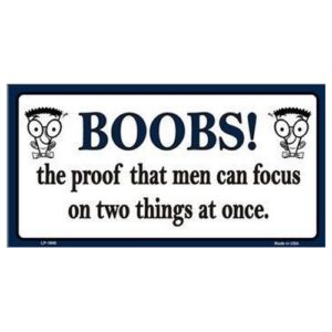 USA Novelty Number Plate - Boobs