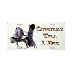 USA Novelty Number Plate - Country Till I Die