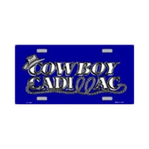 USA Novelty Number Plate - Cowboy Cadillac