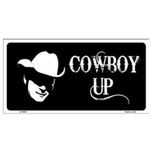 USA Novelty Number Plate - Cowboy Up