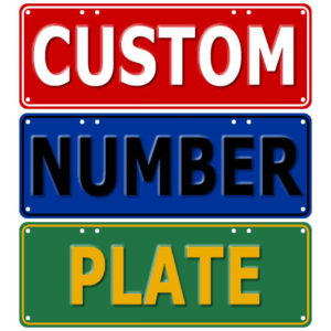 Custom Novelty Number Plate - Standard Size