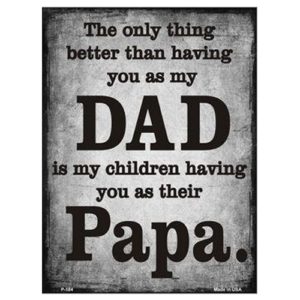 Sign - Dad And Papa