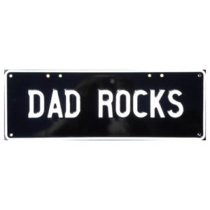Novelty Number Plate - Dad Rocks